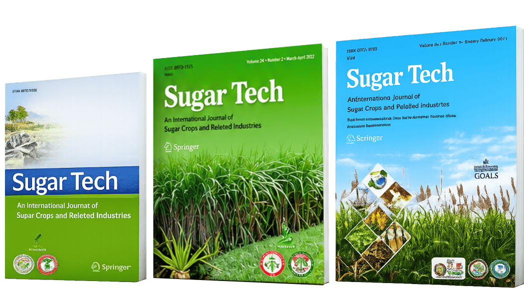 Sugar Tech journal cover issues, published by Springer